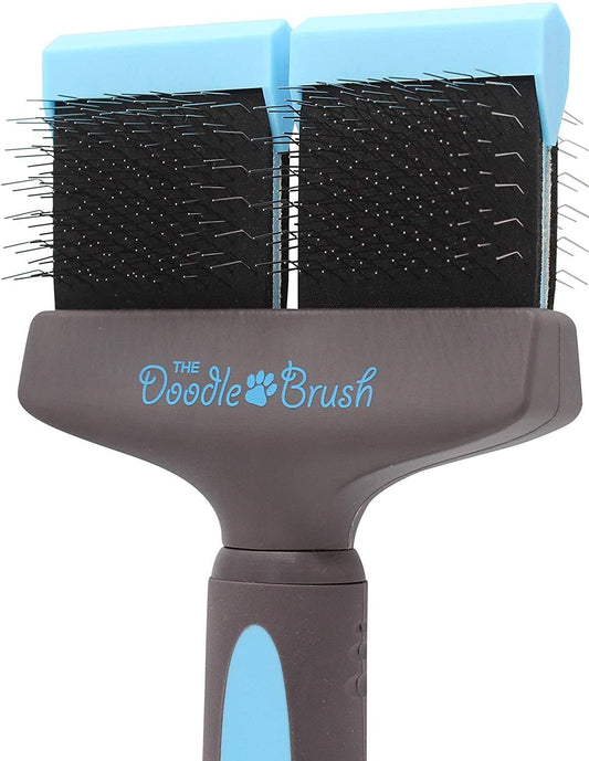 Doodle Brush - The Ultimate Brush For Labradoodles & Other Poodle-Crosses (Double Head)